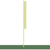 Image of Jaypro Baseball/Softball Foul Poles - Collegiate (30') - (Yellow) BBCFP-30