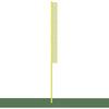 Image of Jaypro Baseball/Softball Foul Poles - Collegiate (30') - (Yellow) BBCFP-30