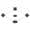 Image of Jaypro Baseball Tarp with Ground Stakes (10' Square - 6 oz. Polyethylene) (3 Base) AFC-BC3