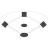 Image of Jaypro Baseball Tarp with Ground Stakes (10' Square - 6 oz. Polyethylene) (3 Base) AFC-BC3