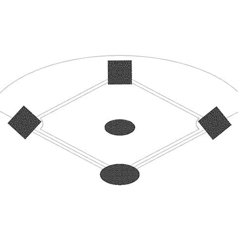 Jaypro Baseball Tarp with Ground Stakes (20' Round - 6 oz. Polyethylene) AFC-PM