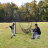 Image of Jaypro Batting Practice Screen - 7'H x 7'W - Portable - Soft Toss (Black) PSTS-77