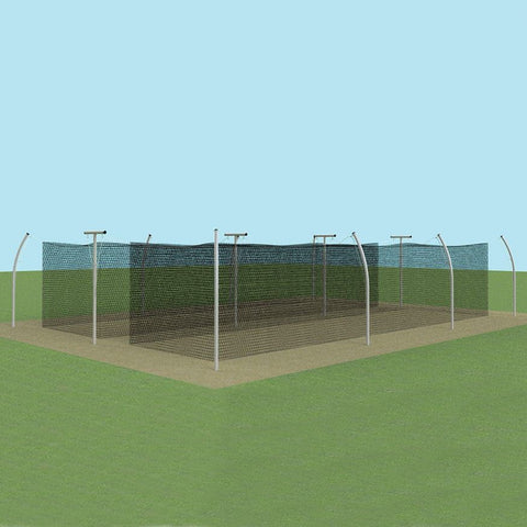 Jaypro Batting Tunnel Frame - Professional Outdoor (70') - Tandem PROTF-70T