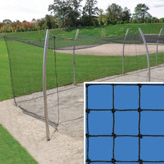 Jaypro Batting Tunnel Net - #42 - 2mm Twisted Poly Fiber - 1-3/4 in. Square Mesh 70 ft