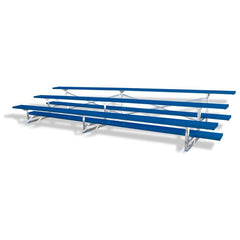 Jaypro Bleacher - 15' (3 Row - Single Foot Plank) - All Aluminum (Powder Coated) BLCH-3ALPC