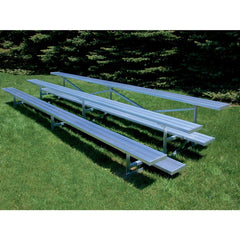 Jaypro Bleacher - 15' (3 Row - Single Foot Plank) - Standard, Outdoor BLCH-3