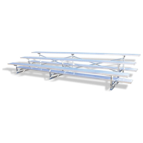 Jaypro Bleacher - 15' (3 Row - Single Foot Plank) - Standard, Outdoor BLCH-3