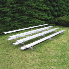 Jaypro Bleacher - 15' (4 Row - Single Foot Plank) - All Aluminum BLCH-4AL