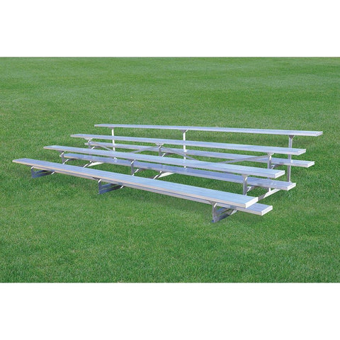 Jaypro Bleacher - 15' (4 Row - Single Foot Plank) - All Aluminum BLCH-4AL