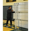 Image of Jaypro Bleacher - 21' (3 Row - Double Foot Plank) - All Aluminum BLDP-421AL