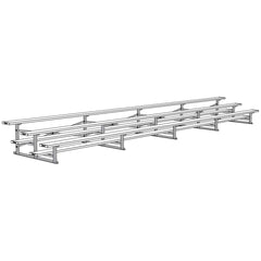 Jaypro Bleacher - 27' (3 Row - Single Foot Plank) - All Aluminum BLCH-327AL