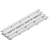 Image of Jaypro Bleacher - 27' (4 Row - Double Foot Plank) - All Aluminum BLDP-427AL