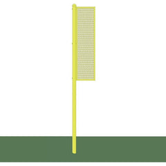 Jaypro Foul Poles - Collegiate (Surface Mount) (12') - (Yellow) BBSBFP-12SM