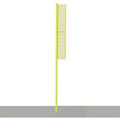 Jaypro Foul Poles - Professional (20') - Surface Mount (Yellow) BBFP-20SM