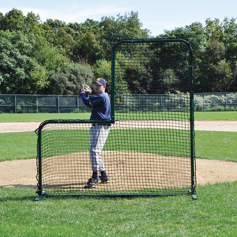 Jaypro Pitcher's Screen - (7'W x 7'H) - Collegiate PS-84