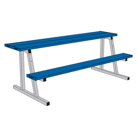 Jaypro Scorer Table (Outdoor) with Bench - 7-1/2' - Portable (Powder Coated) ST75PC