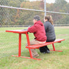 Image of Jaypro Scorer Table (Outdoor) with Bench - 7-1/2' - Portable (Powder Coated) ST75PC