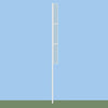 Image of Jaypro Softball Foul Poles - 30' - (Professional) (Surface Mount) SBFP-30SM