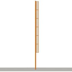 Jaypro Softball Foul Poles - 40' (Professional) (Surface Mount) SBFP-40SM