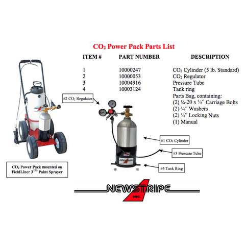 Newstripe CO2 Power Pack for FieldLiner3 10004869