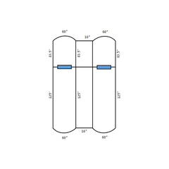 Pitch Pro 1810P Bullpen Double Lane Mound