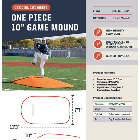 Portolite 10" Baseball Portable Pitching Mound 95501PC