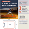 Image of Portolite 10" Standard Two-Piece Portable Practice Pitching Mound 11502PC