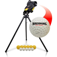 Powernet Launch F-lite Baseball and Softball Pitching Machine w/ Breaking Ball 1194-T