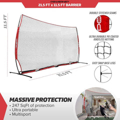 Powernet XL Sports Barrier Net 21.5 x 11.5 FT 1025