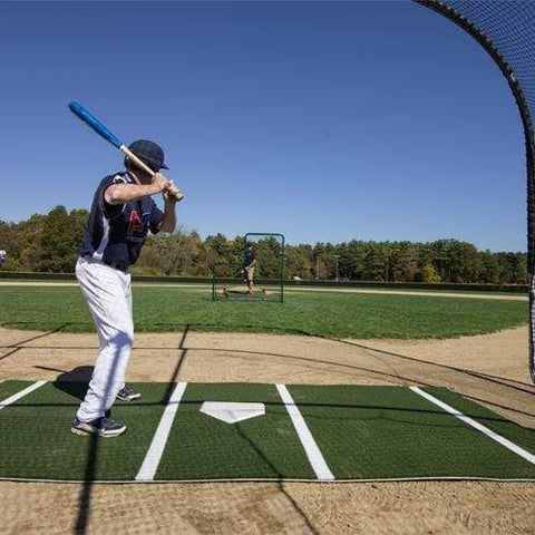 ProMounds 12' x 6' Pro Lined Artificial Turf Baseball Batting Mat