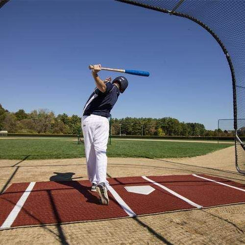 ProMounds 12' x 6' Pro Lined Artificial Turf Baseball Batting Mat