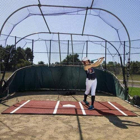 ProMounds 12' x 7' Pro Lined Artificial Turf Softball Batting Mat