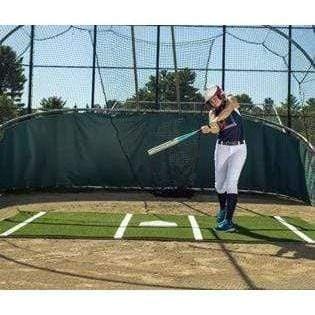ProMounds 12' x 7' Pro Lined Artificial Turf Softball Batting Mat