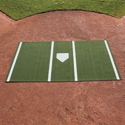 ProMounds 12' X 7' Softball Batting Mat Pro w/ Inlaid Homeplate