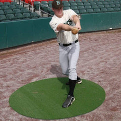 ProMounds 6' On Deck Circles Plain Green Turf (set of 2)