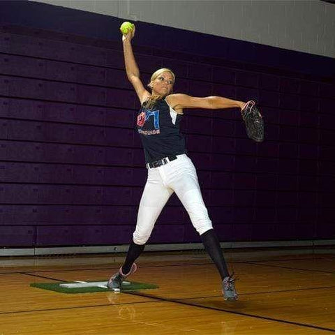 ProMounds Fastpitch Softball Pitching Mini-Mat Powerline MP3009