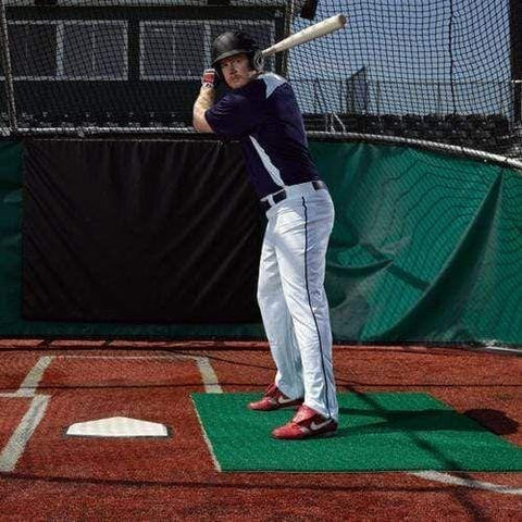 ProMounds Premium Stance Batting Mats Green Turf