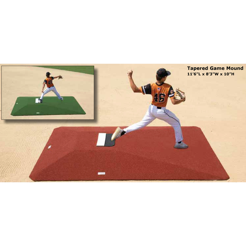 Proper Pitch 10" Tapered Game Portbale Pitching Mound Green Turf B107004