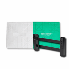 Rogers Pro-Style Base Set w/ Double First Base White/Green RPSB-2-DBL-FST-G
