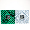 Image of Rogers Pro-Style Base Set w/ Double First Base White/Green RPSB-2-DBL-FST-G