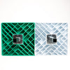 Image of Rogers Pro-Style Double First Base White/Green RPS-DBL-FST-G