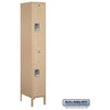 Image of Salsbury 12" Wide Double Tier Standard Metal Locker 12" W x 78" H x 18" D (Unassembled)