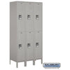 Image of Salsbury 12" Wide Double Tier Standard Metal Locker 36" W x 78" H x 12" D (Unassembled)