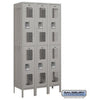 Image of Salsbury 12" Wide Double Tier Vented Metal Locker 36" W x 78" H x 12" D (Unassembled)