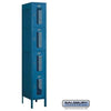 Image of Salsbury 12" Wide Four Tier Vented Metal Locker 12" W x 78" H x 12" D (Unassembled)