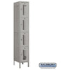 Image of Salsbury 12" Wide Four Tier Vented Metal Locker 12" W x 78" H x 12" D (Unassembled)