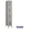 Image of Salsbury 12" Wide Four Tier Vented Metal Locker 12" W x 78" H x 15" D (Unassembled)