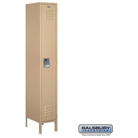 Salsbury 12" Wide Single Tier Standard Metal Locker 12" W x 78" H x 18" D (Unassembled)