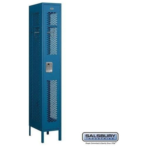 Salsbury 12" Wide Single Tier Vented Metal Locker 12" W x 78" H x 12" D (Unassembled)