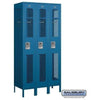 Image of Salsbury 12" Wide Single Tier Vented Metal Locker 36" W x 78" H x 15" D (Unassembled)